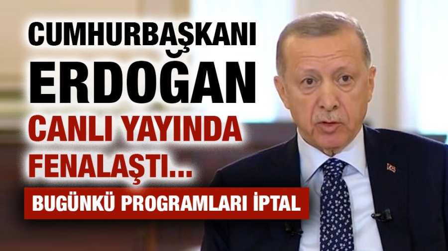 Cumhurbaşkanı Erdoğan canlı yayında fenalaştı