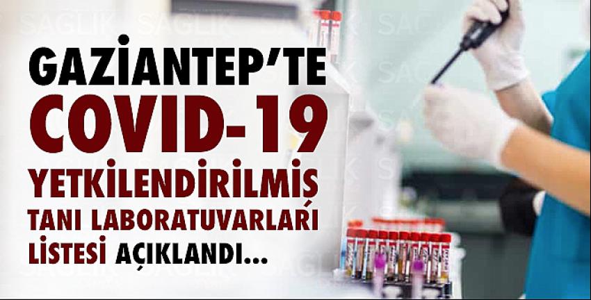 Gaziantep’te  güncel COVID-19 Yetkilendirilmiş Tanı Laboratuvarları Listesi Açıklandı!