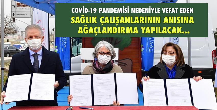 Covid-19 Pandemisi nedeniyle vefat eden sağlık çalışanlarının anısına ağaçlandırma yapılacak