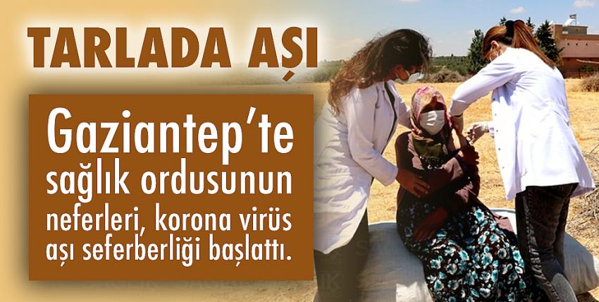 Gaziantep İl Sağlık Müdürlüğü aşı timleri önce ikna ediyor sonra aşılıyor 