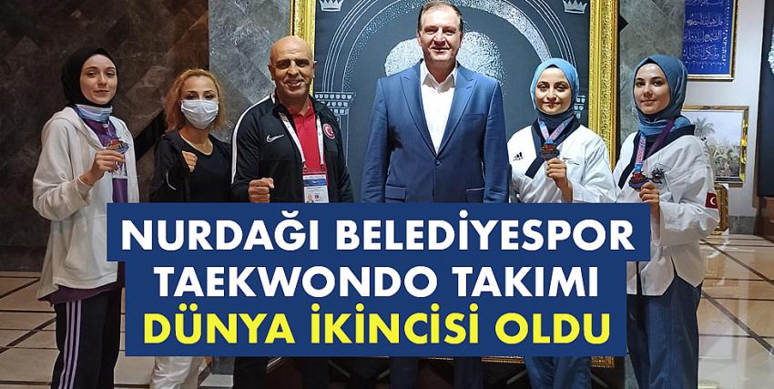 Nurdağı Belediyespor Taekwondo Takımı Dünya ikincisi oldu