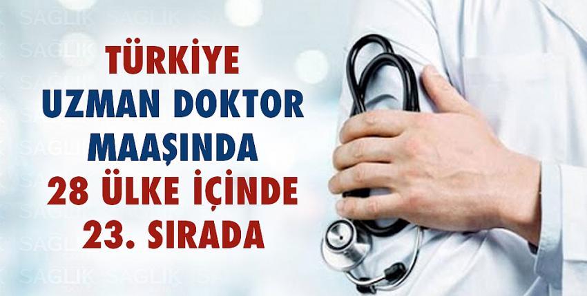 Türkiye uzman doktor maaşında 28 ülke içinde 23. sırada!