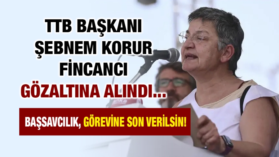 TTB Başkanı Şebnem Korur Fincancı gözaltına alındı