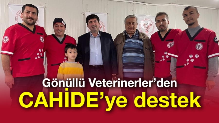 Gönüllü Veterinerler’den CAHİDE’ye destek