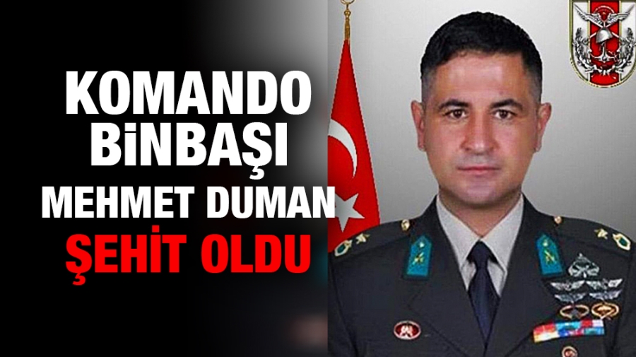 Ceyhanlı Komando Binbaşı Şehit oldu