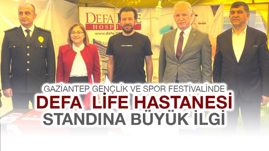 Gaziantep Gençlik ve Spor Festivalinde Defa Life Hastanesi Standına Büyük İlgi