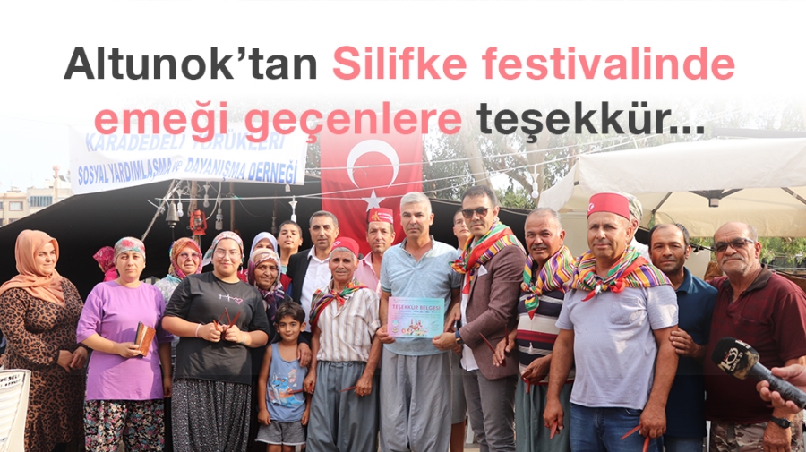 Altunok’tan Silifke festivalinde emeği geçenlere teşekkür... 