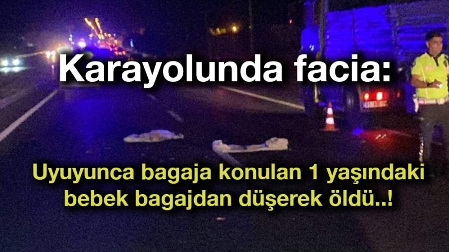 Uyuyunca bagaja konulan 1 yaşındaki bebek bagajdan düşerek öldü!