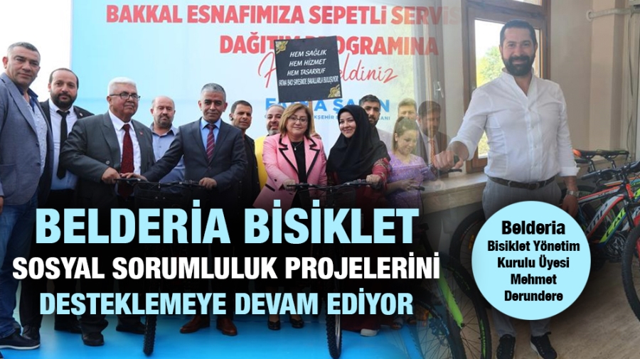 Belderia bisiklet sosyal sorumluluk projelerini desteklemeye devam ediyor.