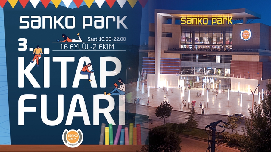 SANKO PARK ALIŞVERİŞ MERKEZİ 3’ÜNCÜ KİTAP FUARI BAŞLIYOR 