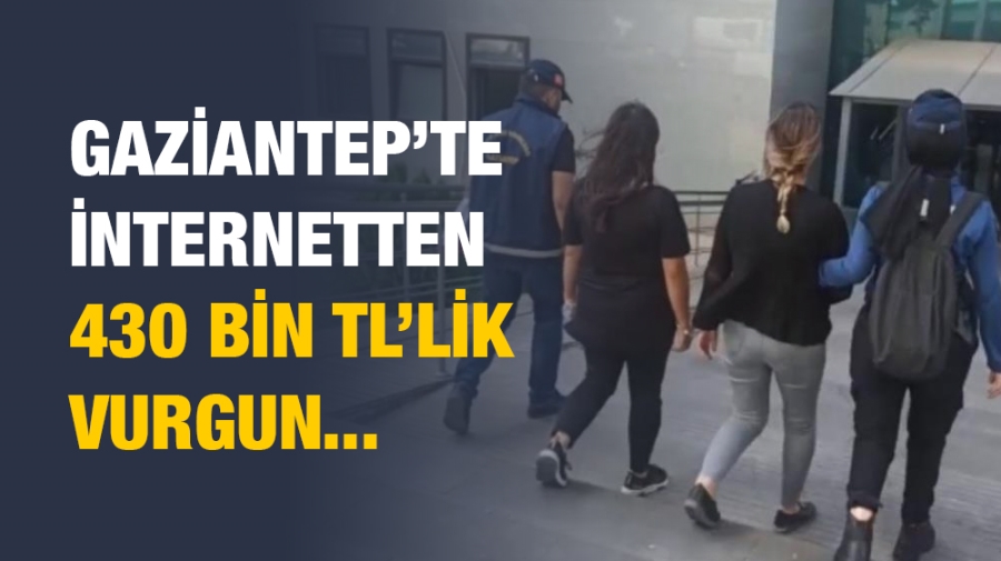 Gaziantep’te İnternetten 430 bin TL’lik vurgun