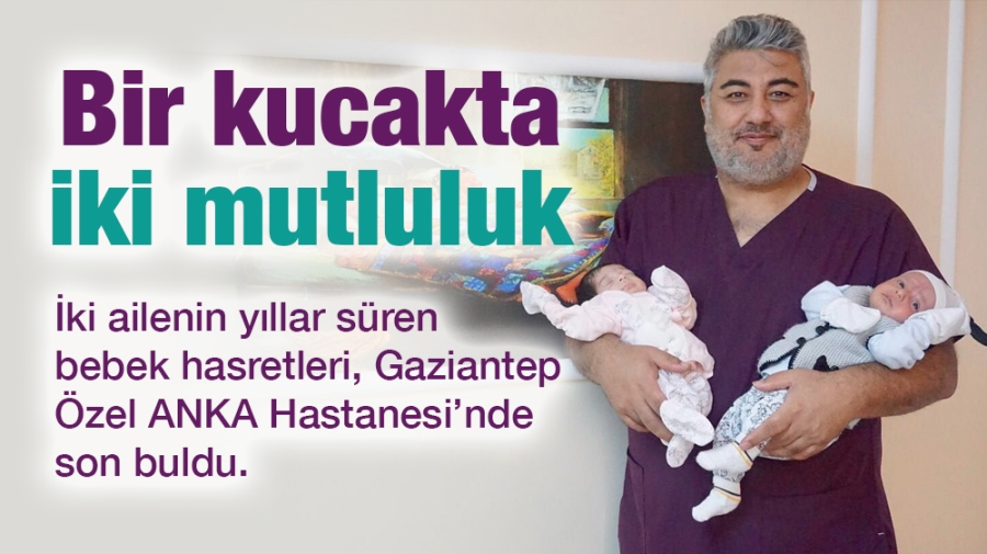 Bir kucakta iki mutluluk