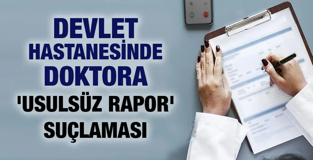 Devlet Hastanesinde doktora 