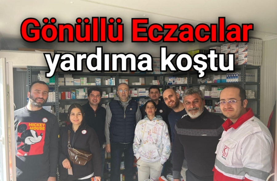 Gönüllü Eczacılar yardıma koştu