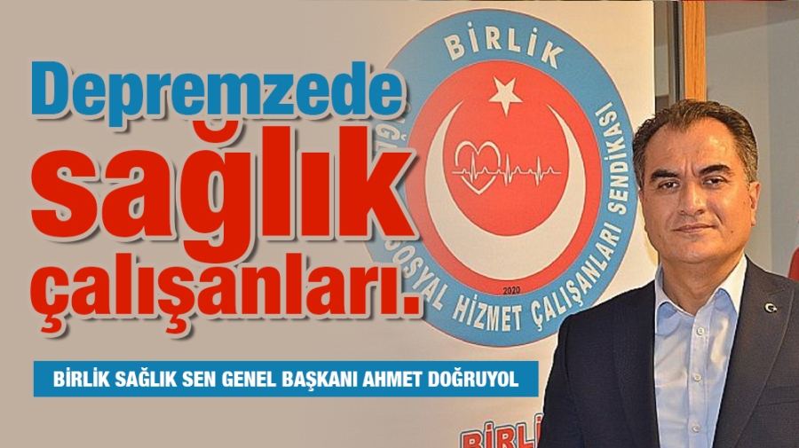 Depremzede sağlık çalışanları