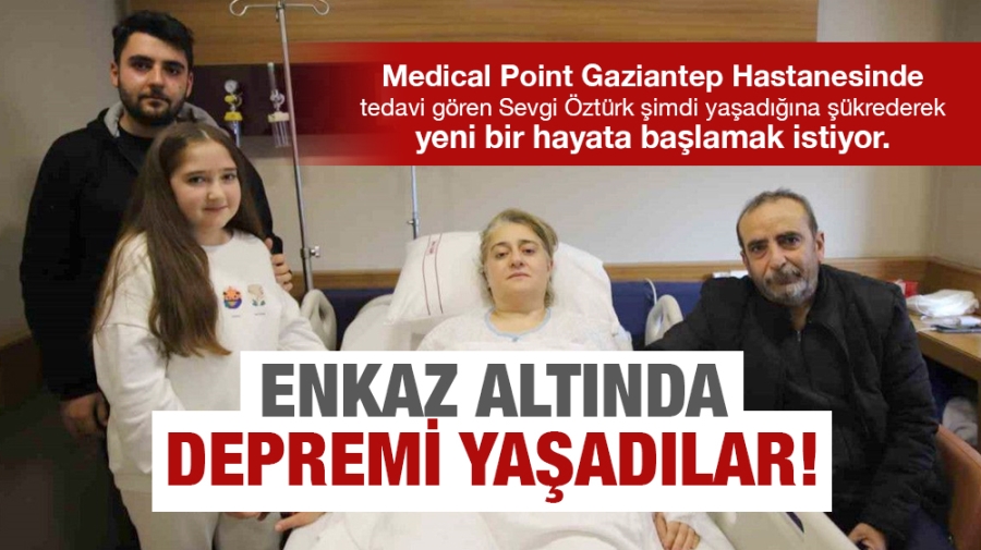 Enkaz altında depremi yaşadılar!