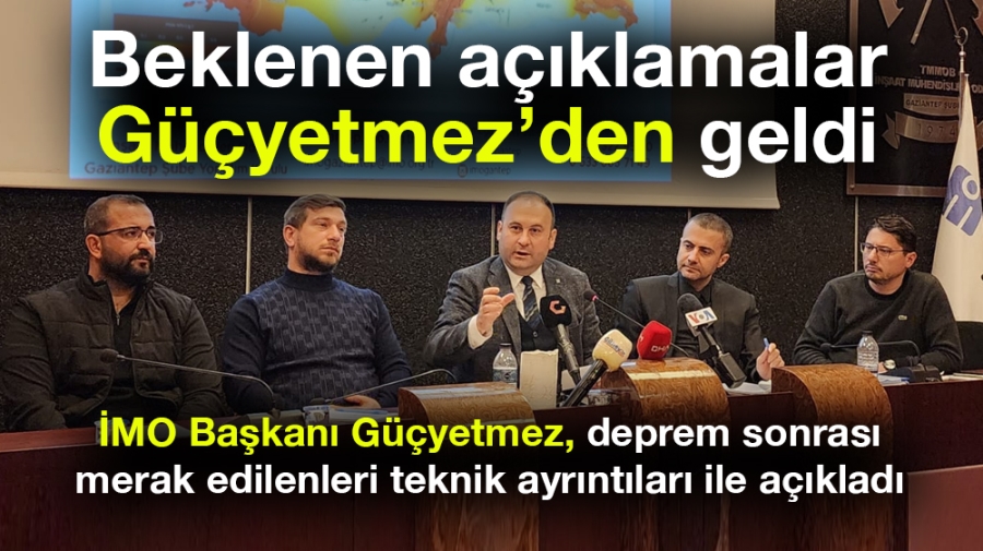 Beklenen açıklamalar Güçyetmez’den geldi