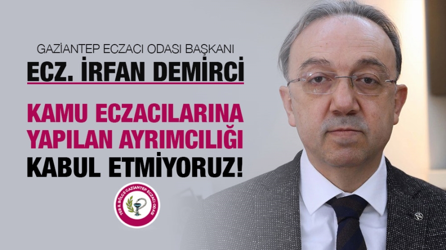 Kamu Eczacılarına Yapılan Ayrımcılığı Kabul Etmiyoruz!