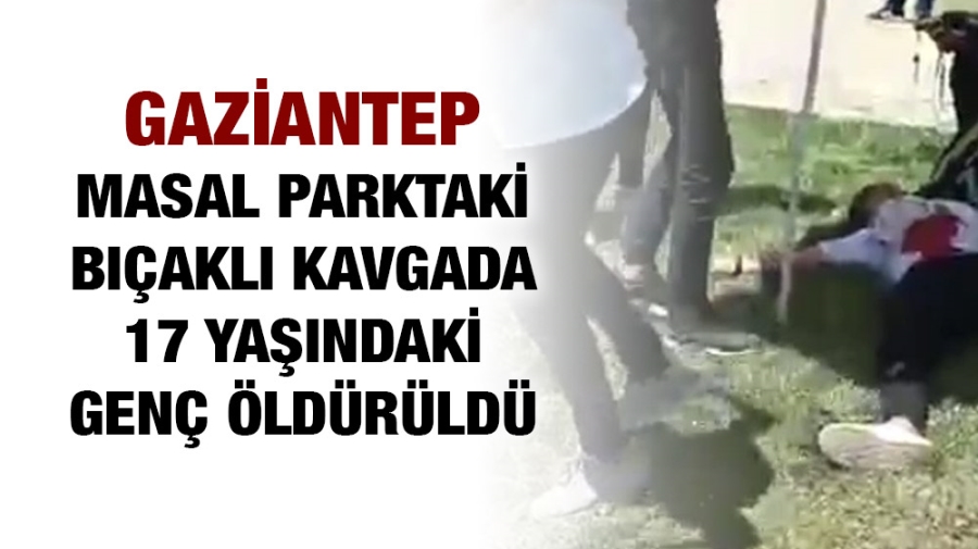 Parktaki bıçaklı kavgada 17 yaşındaki genç öldürüldü