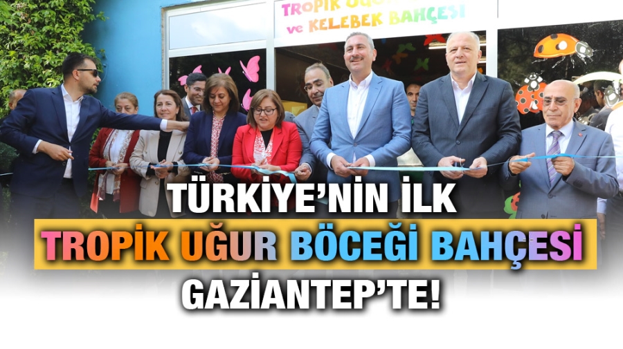 TÜRKİYE’NİN İLK TROPİK UĞUR BÖCEĞİ BAHÇESİ GAZİANTEP’TE!