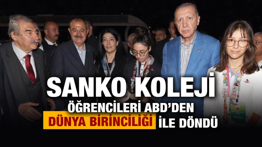 SANKO KOLEJİ ÖĞRENCİLERİ ABD’DEN DÜNYA BİRİNCİLİĞİ İLE DÖNDÜ