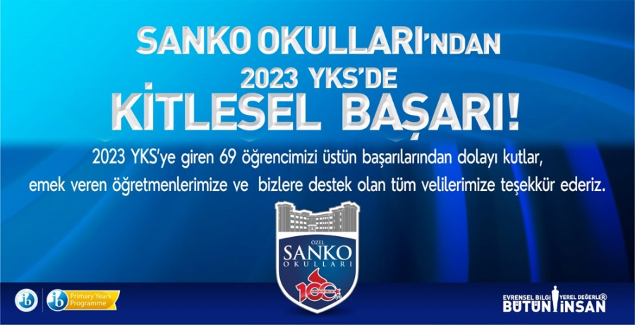 SANKO OKULLARI’NIN YKS BAŞARISI