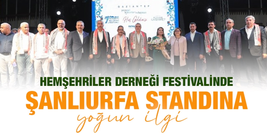 Hemşehriler Derneği Festivalinde Şanlıurfa standına yoğun ilgi