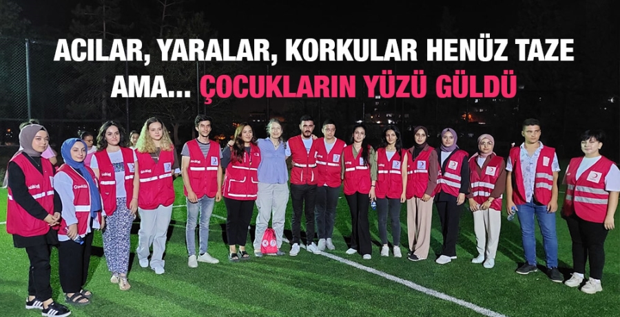 Acılar, yaralar, korkular henüz taze ama... Çocukların yüzü güldü