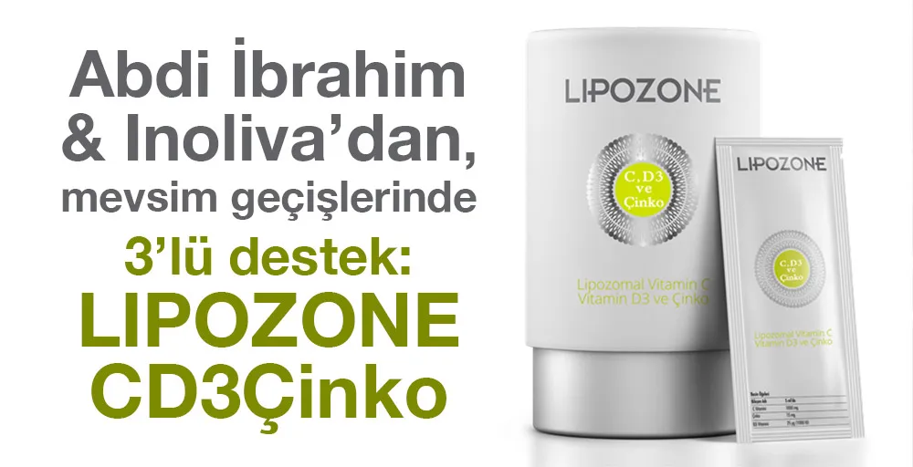 Abdi İbrahim & Inoliva’dan, mevsim geçişlerinde  3’lü destek: LIPOZONE CD3Çinko