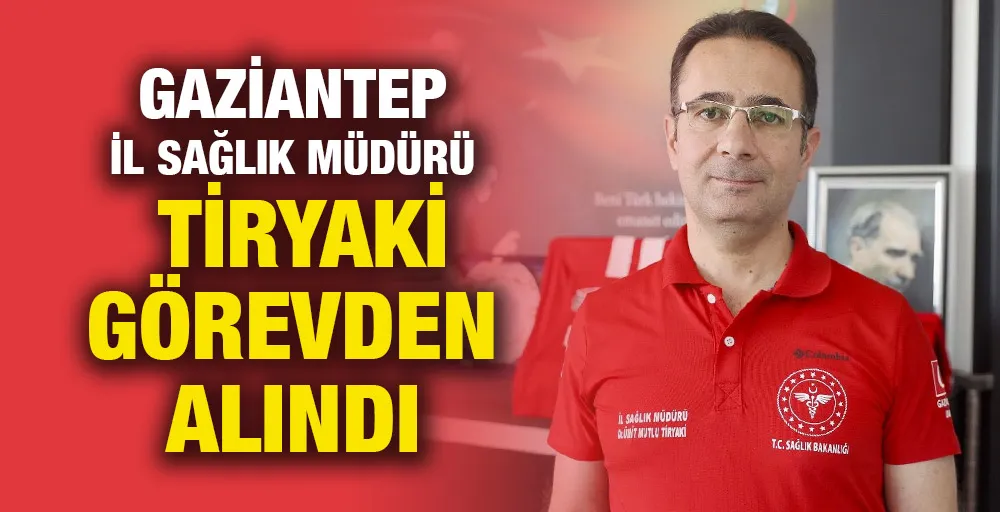 Tiryaki görevden alındı 