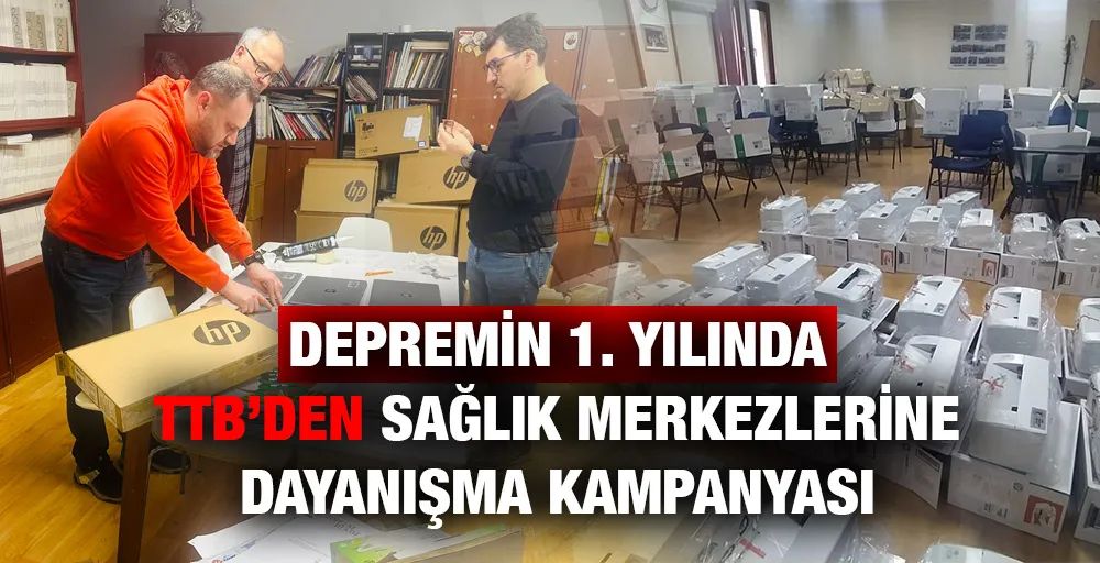 Depremin 1. yılında TTB den sağlık merkezlerine dayanışma kampanyası