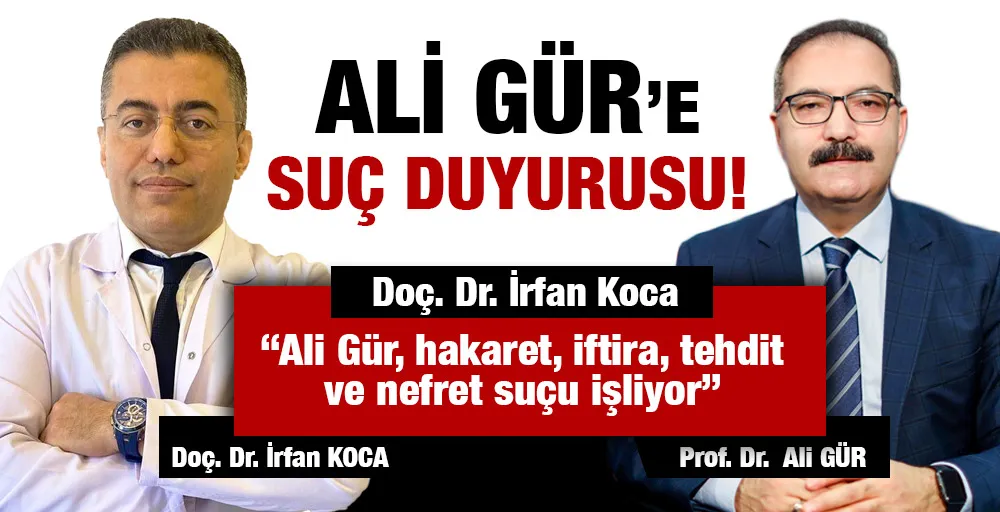 Ali Gür’e suç duyurusu!