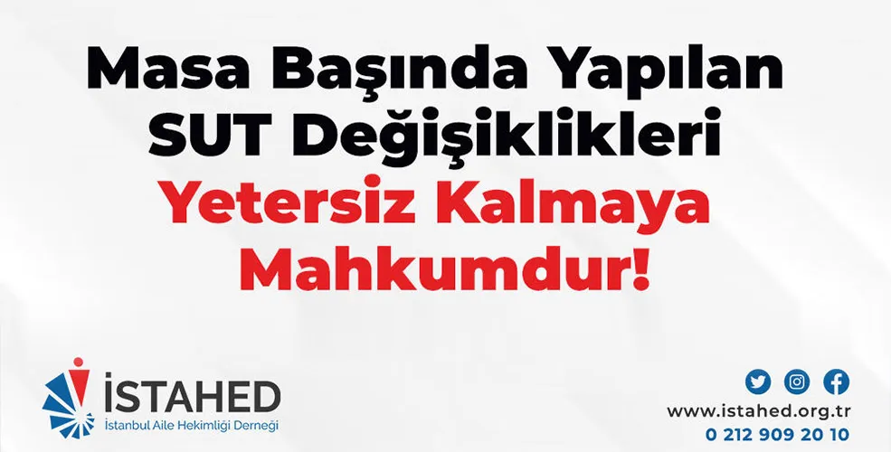 MASA BAŞINDA YAPILAN SUT DEĞİŞİKLİKLERİ YETERSİZ KALMAYA MAHKUMDUR!