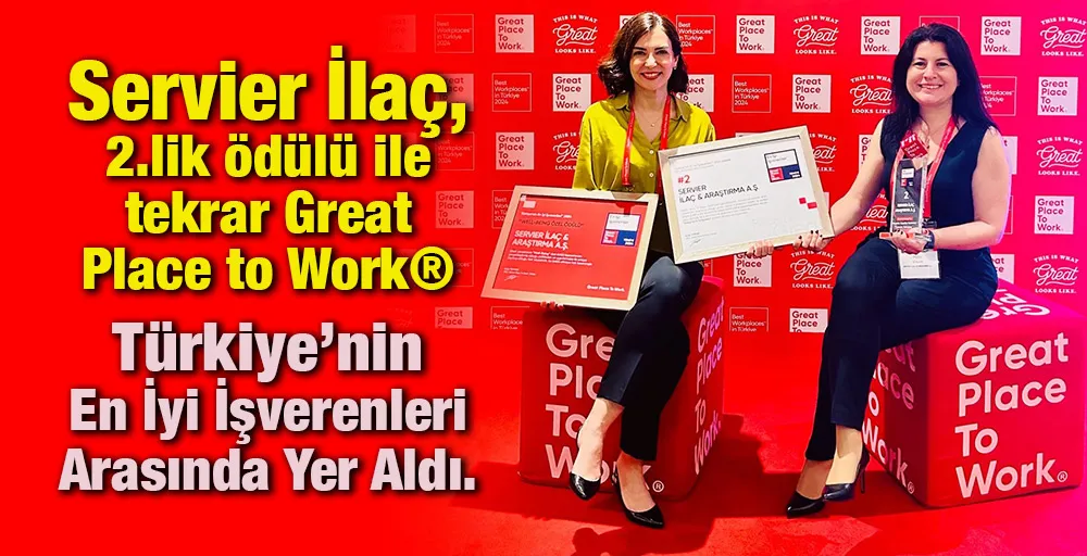 Servier İlaç, 2.lik ödülü ile tekrar Great Place to Work® Türkiye’nin En İyi İşverenleri Arasında Yer Aldı.