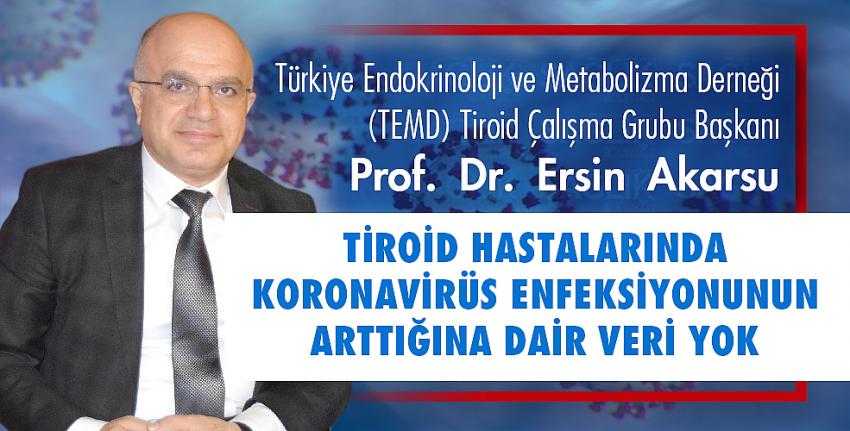Tiroid hastalarında koronavirüs enfeksiyonunun arttığına dair veri yok