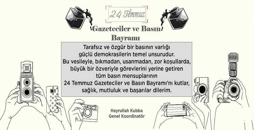  24 Temmuz Gazeteciler ve Basın Bayramı