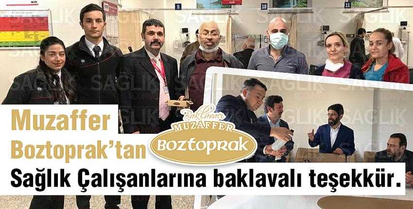 Sağlık Çalışanlarına Baklavalı Teşekkür