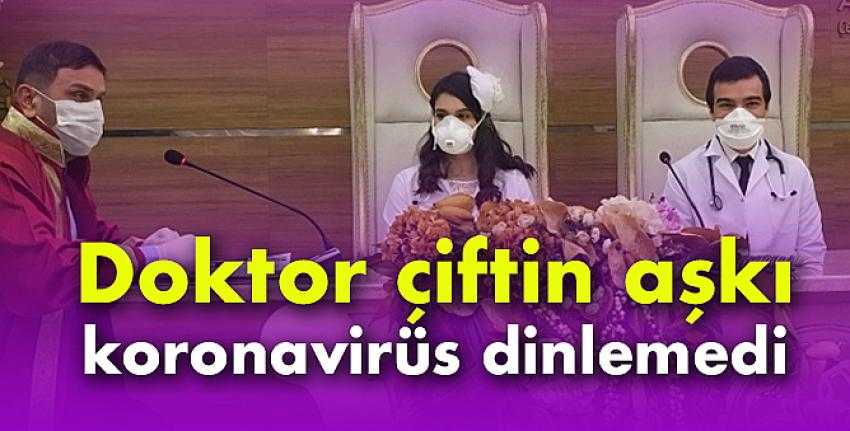 Doktor çiftin aşkı koronavirüs engelini dinlemedi