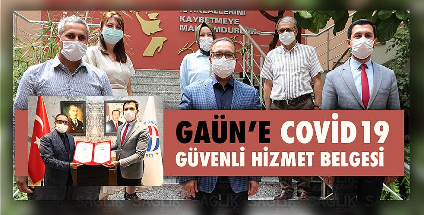 Gaün’e Covid19 Güvenli Hizmet Belgesi 