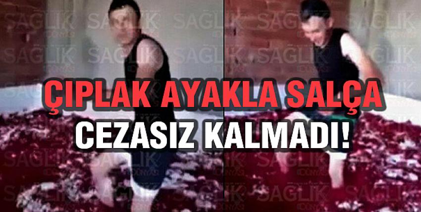 Salça üretim tesisinde skandal görüntüler