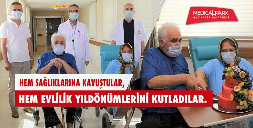 Hem Sağlıklarına Kavuştular, Hem Evlilik Yıldönümlerini Kutladılar.