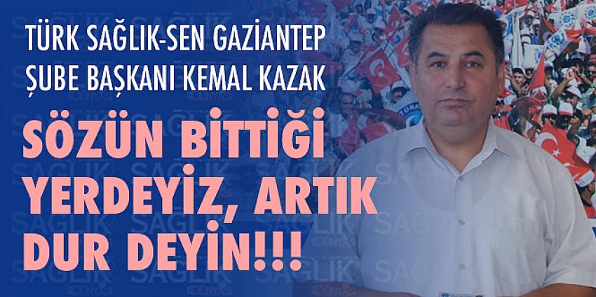 Sözün Bittiği Yerdeyiz, Artık Dur Deyin!