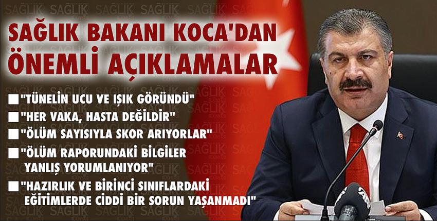 Sağlık Bakanı Koca Bilim Kurulu Toplantısı sonrası açıklamalarda bulundu