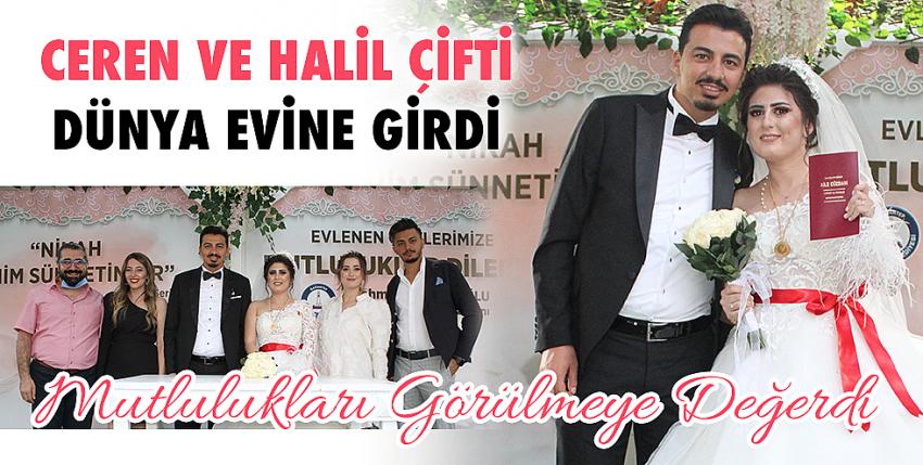 Ceren ve Halil çifti dünya evine girdi 