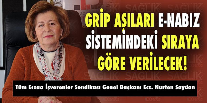 Grip Aşıları E-Nabız Sistemindeki Sıraya Göre Verilecek!