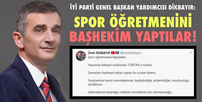 İyi Parti Genel Başkan Yardımcısı: Spor Öğretmenini Başhekim Yaptılar!