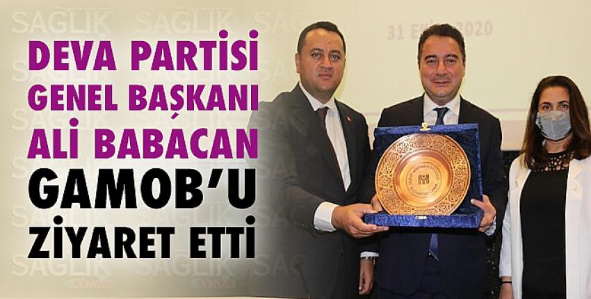 DEVA Partisi Genel Başkanı Ali Babacan GAMOB
