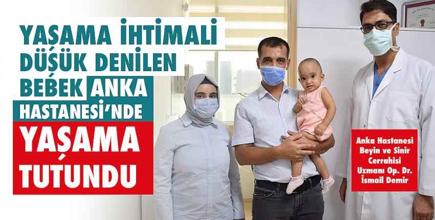 Yaşama İhtimali Düşük Denilen Bebek Anka Hastanesi’nde Yaşama Tutundu