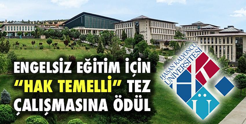 Engelsiz eğitim için “hak temelli” tez çalışmasına ödül