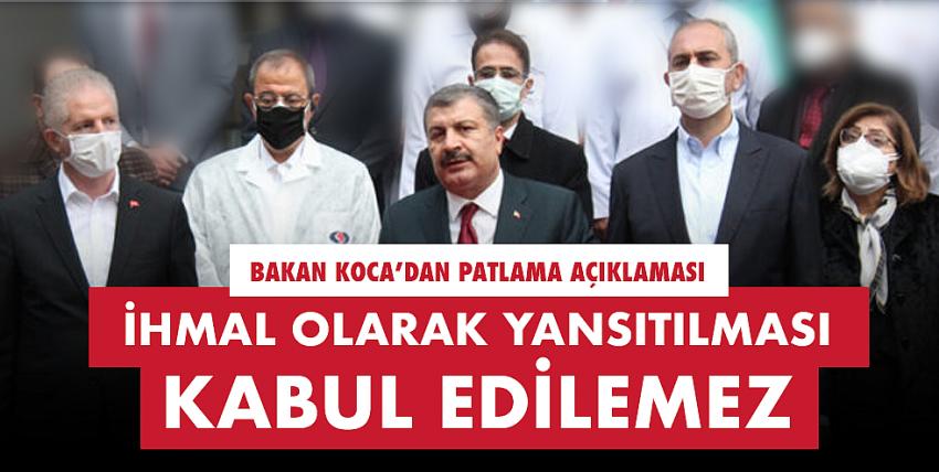 Bakan Koca: İhmal olarak yansıtılması kabul edilemez